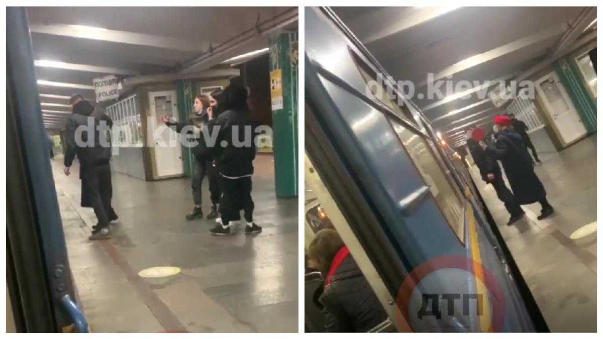 П'яні підлітки влаштували дивну витівку в київському метро: в мережі показали відео