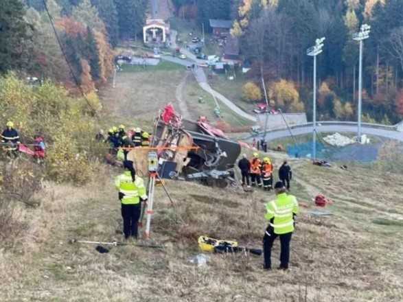 У Чехії обірвалась кабіна канатної дороги, загинула людина