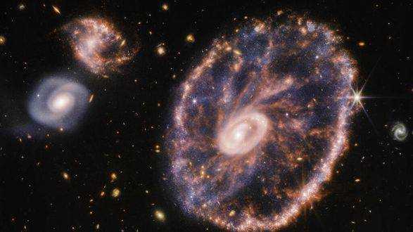 Телескоп Вебба сфотографував яскраву галактику Колесо Воза
