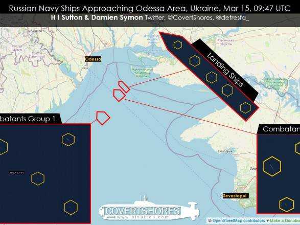У бік Одеси попрямували 14 російських кораблів - ЗМІ