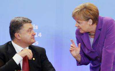 Порошенко надеется, что Меркель и в дальнейшем будет поддерживать украинцев