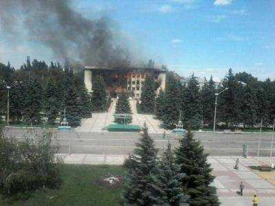 В Дзержинске уничтожено здание горсовета – ОГА