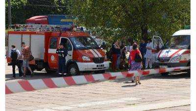 Возле стеллы Независимости в Киеве горят палатки