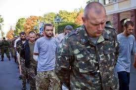 К «параду пленных» в Донецке привлекались заключенные из местных колоний - СНБО