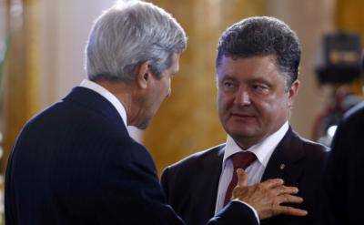 На встрече Порошенко и Керри обсудили сотрудничество между Украиной и США в сфере безопасности и обороны