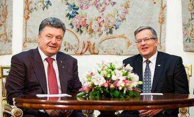 Президент Польши Коморовский пригласил президента Украины Порошенко посетить Польшу до конца года