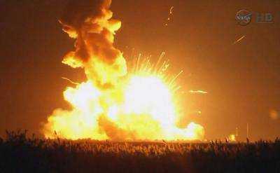 В США взорвалась ракета-носитель Antares (видео эксклюзив)