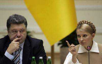 Порошенко и Тимошенко обсудили процесс формирования коалиции в новом парламенте