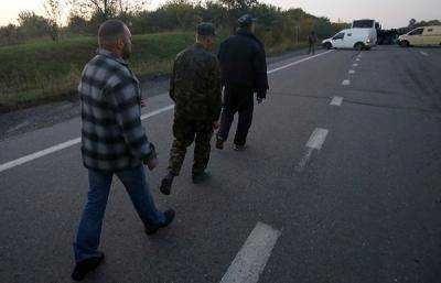 В городе Счастье в Луганской области освободили из плена 9 украинских бойцов