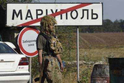 В Мариуполе во время движения военной колонны произошел взрыв