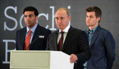 Путин: Шахматы будут способствовать решению проблем в мире