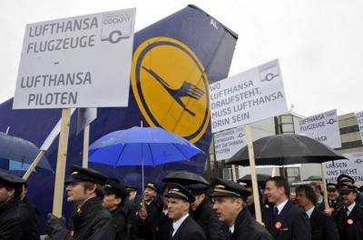 Немецкая авиакомпания Lufthansa отменила более тысячи рейсов из-за забастовки пилотов - СМИ