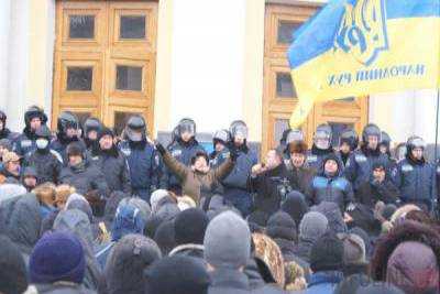 В Виннице активисты требуют отставки начальника областной МВД