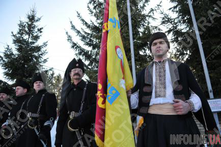 Бойцов батальона "Донбасс" посвятили в казаки (ФОТО)