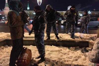 На Манежной площади в Москве задержано более 170 человек