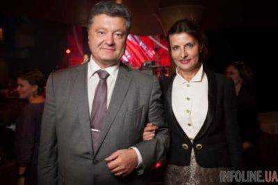 Порошенко поздравил свою жену с днем ??рождения словами мира
