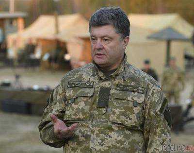 Президент Украины П.Порошенко отбыл в зону АТО
