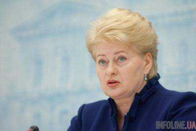 Санкции ЕС непосредственно связаны с полным выполнением минских соглашений - Д.Грибаускайте