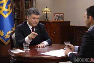 Президент: оружием территории Донбасса не вернуть