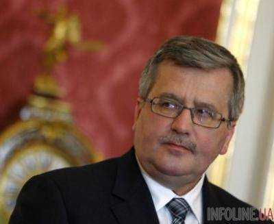 Президент Польши Бронислав Коморовский сказал, что война в Украине не дает нам забыть темные периоды истории