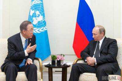 В Москве Пан Ги Мун и Путин обсудят Украину, Сирию и Йемен