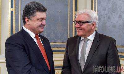 Президент Украины Петр Порошенко провел встречу с Министром иностранных дел Германии Франком-Вальтером Штайнмайером