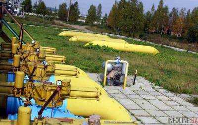 Запасы газа в ПХГ Украины увеличились на 0,2%
