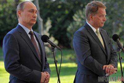 Президенты России и Финляндии Владимир Путин и Саули Ниинисте завтра обсудят события в Украине