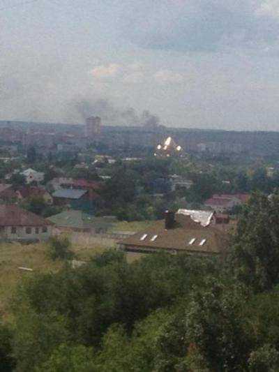 В Луганске прогремел мощный взрыв