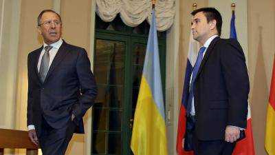 Министр иностранных дел Украины Павел Климкин и министр иностранных дел России Сергей Лавров обсудили ситуацию на востоке
