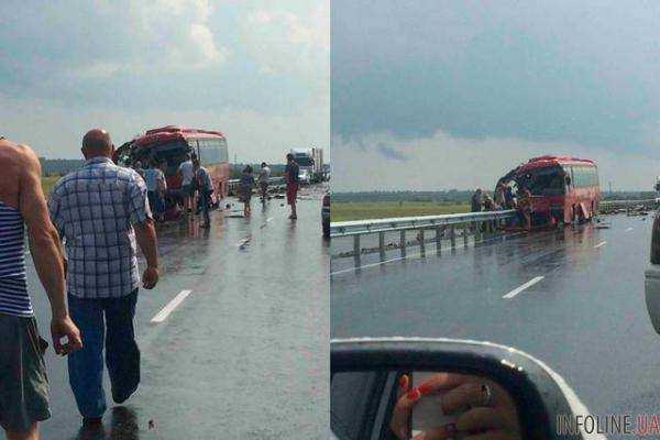 В России столкнулись два автобуса: погибли 15 человек. Фото с места трагедии