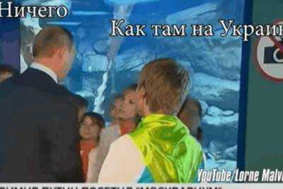 "Как там на Украине?" - российский школьник троллит президента РФ В.Путина. Видео
