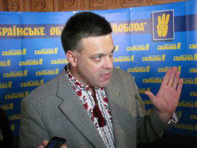 О.Тягнибок заявил, что не получал повестку на допрос