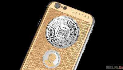 Для патриотов Чечни выпустили золотой iPhone 6S с портретом Р.Кадырова