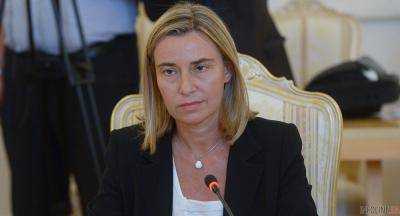 Глава дипломатии ЕС Ф.Могерини провела встречу с лидером Палестинской автономии