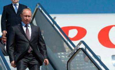 Президент России В.Путин прибыл на саммит G20 в Турции