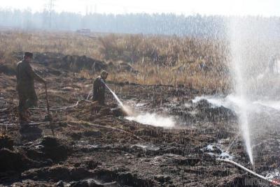 В Сумской области тлеют торфяники площадью 4,5 га