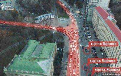 Зеленый свет Премьеру: журналисты показали, как ездит кортеж Яценюка