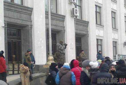 Митинг в Луганске: люди митинговали против изменений в новый "налоговый кодекс ЛНР". Фото