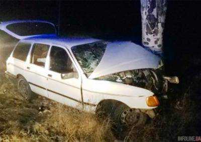 В Херсонской области автомобиль врезался в дерево