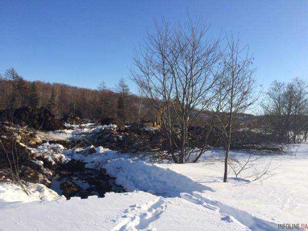 В России на острове Сахалин произошла крупная утечка нефти. Фото