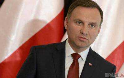 Президент Польши А.Дуда попал в ДТП