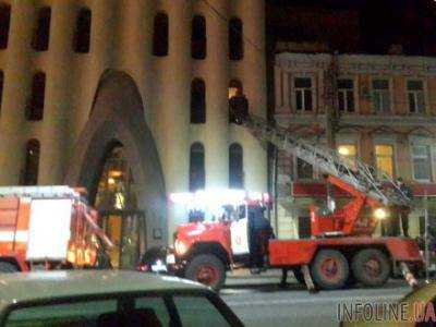 В центре Днепропетровска горел отель "Каспий"