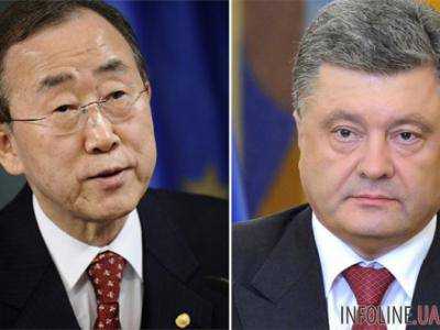 На следующей неделе Порошенко встретится с генсеком ООН