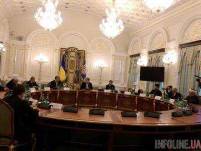 П.Порошенко встретился с участниками Всеукраинского Совета церквей