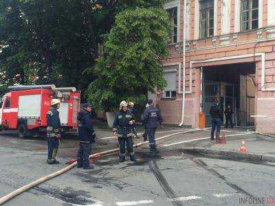 Спасатели ликвидировали пожар в помещении Нацполиции в столице