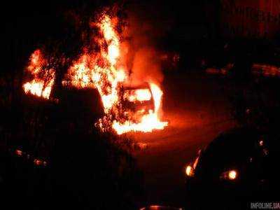 В Киеве горели четыре автомобиля