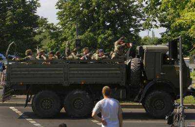 В Луганской области перевернулся грузовик с боевиками "ЛНР"