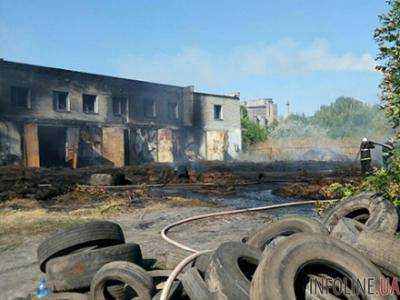 Возле Николаева на свалке шин произошел масштабный пожар