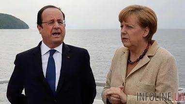 Ф.Олланд по телефону обсудил с А.Меркель возможную встречу в "нормандском формате"